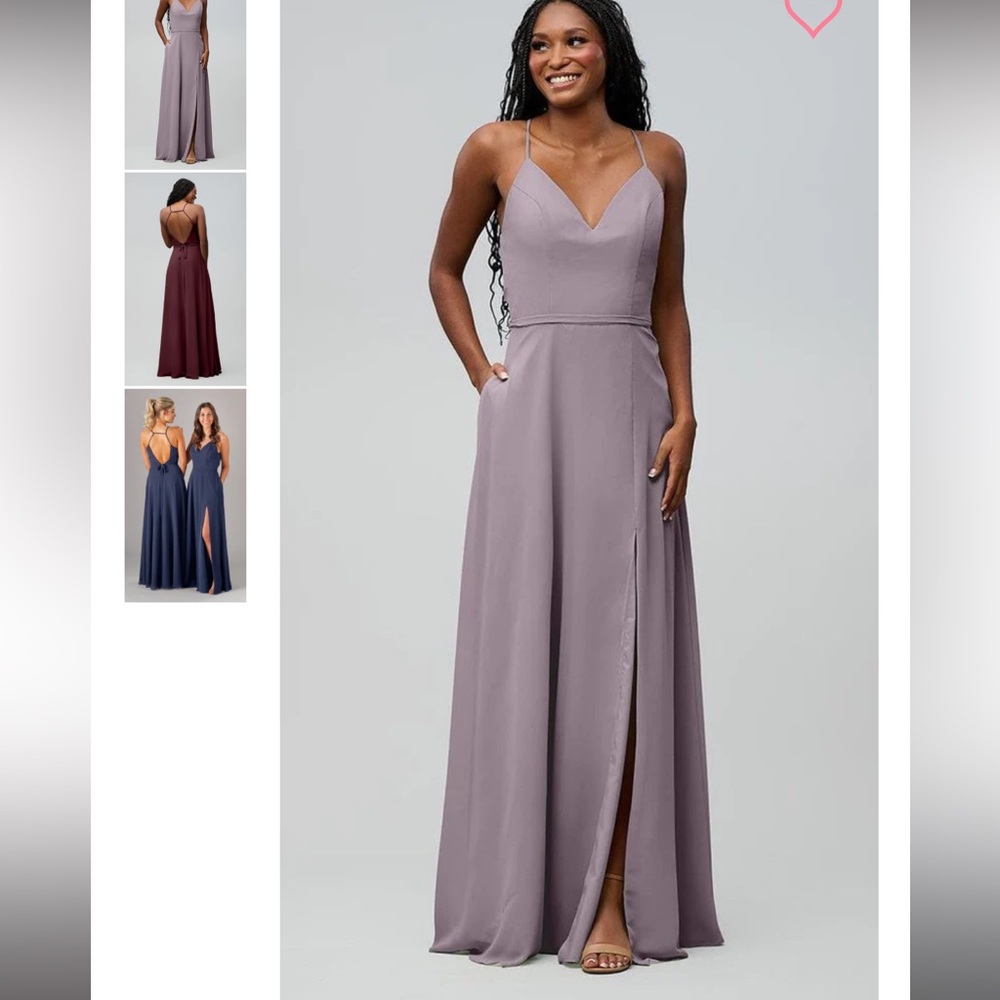 Kennedy Blue Elizabeth Chiffon French Lilac (Lavender Purple) Dress size 2
